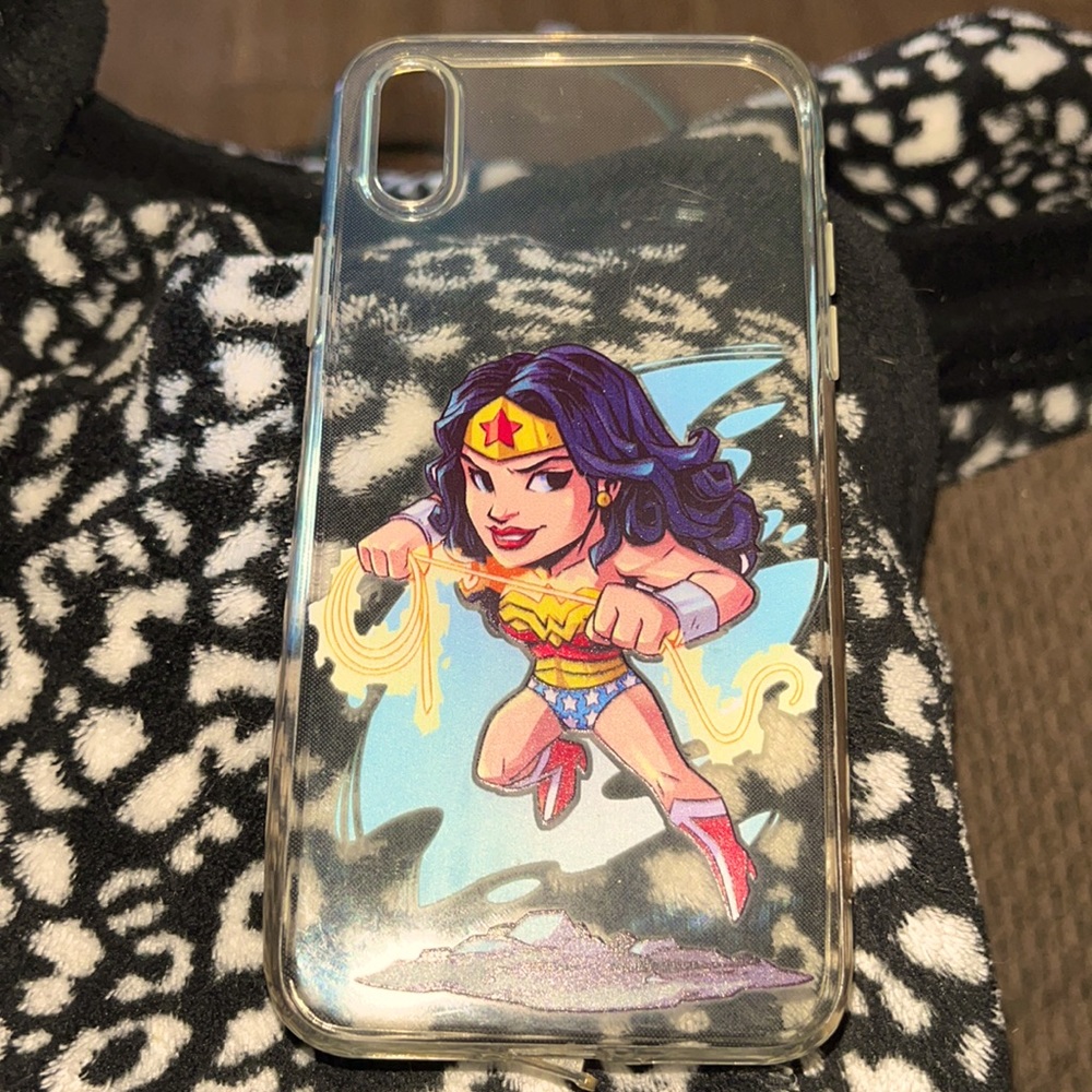 iPhone X Clear Wonder Woman Case